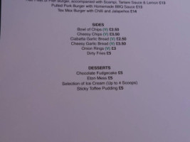 Crown Inn menu