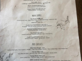 Royal George menu