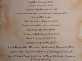 Kings Head At Kingsdown menu