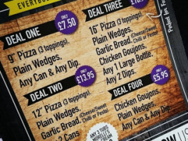 La Pizzeria menu