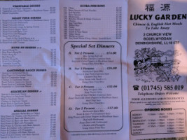 Lucky Garden menu