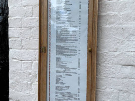 Thomas Oken Tea Rooms menu