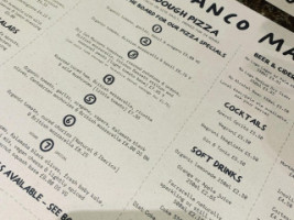 Franco Manca Reading menu