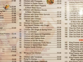 Taipan Chinese Takeaway menu