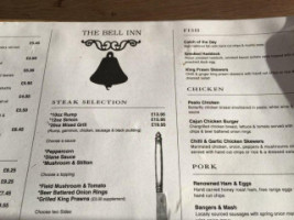 The Bell Inn menu