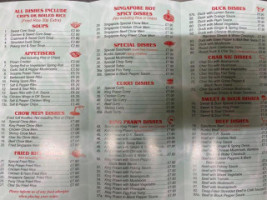 Jade Palace Chinese Take Away menu