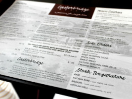 Casterbridge Grill menu