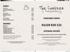 The Canteen menu