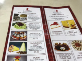 Sweet Centre menu