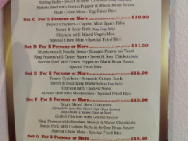 You's Harley Shute menu