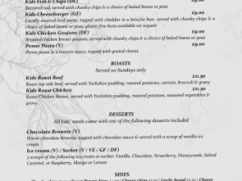 The Six Bells menu