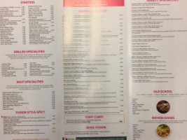 Amontola Fusion menu