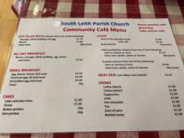 Leith Community Cafe menu