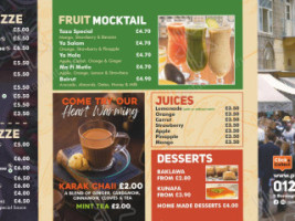 Pitalicious Sutton Coldfield menu