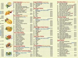 Rising Sun menu