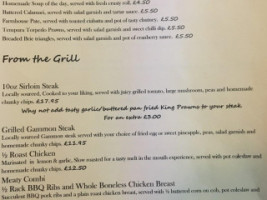 The Old Yew Tree menu