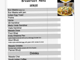 Bombay And Co menu