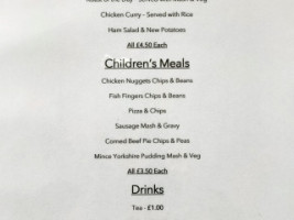 The Pantry menu