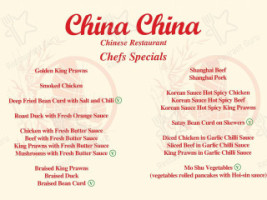 China China menu