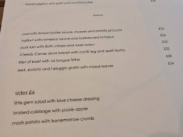 The Walnut Tree Inn menu