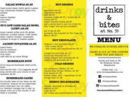 Drinks Bites At 35 menu