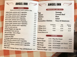 The Angel Inn menu