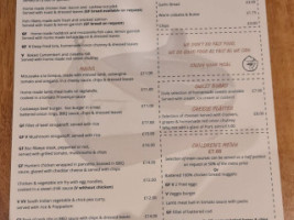 Castaways menu