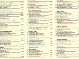 Thai On 7evern menu