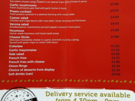 The Olive Tree Cafe menu