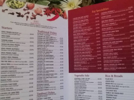 Raj Cuisine menu