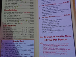 Yumi Yumi Evesham menu