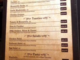 Powys Arms menu