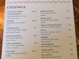 The William Walker menu