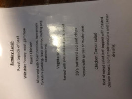 The Bear menu