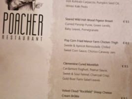 Poacher menu