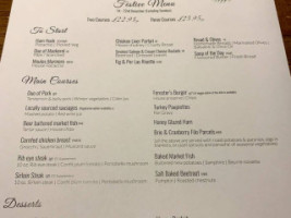 Foresters Oaks Country Inn menu