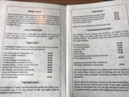 Glenfinnan Dining Car menu