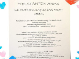 The Stanton Arms menu