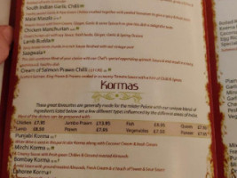 Shish Tandoori menu