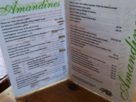 Amandines menu