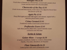 Toscana menu