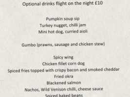 The Seven Stars menu