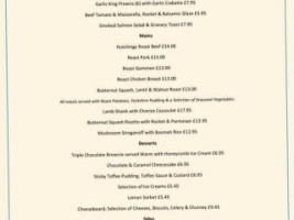 The Windmill Inn menu