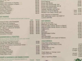 Langholm Tearoom menu