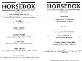 The Horsebox Uk menu