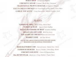 Taphouse Bar And Restaurant menu