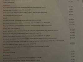 The Wheel Inn menu