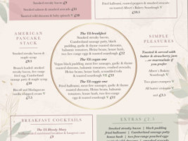 Vintage Ambiance menu