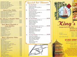 Kings Fish menu