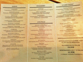 Pizzarium menu